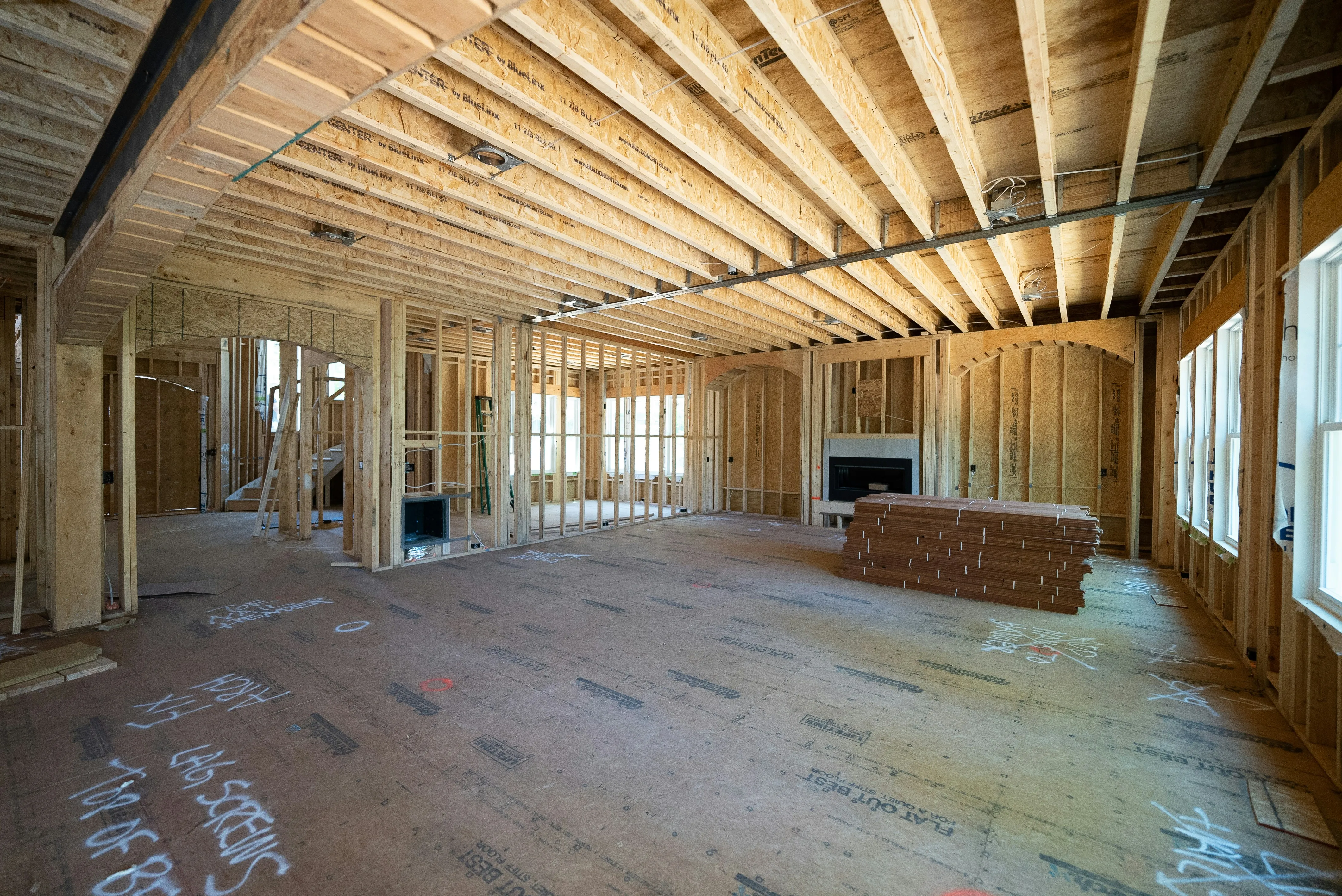Kitchen remodel construction project