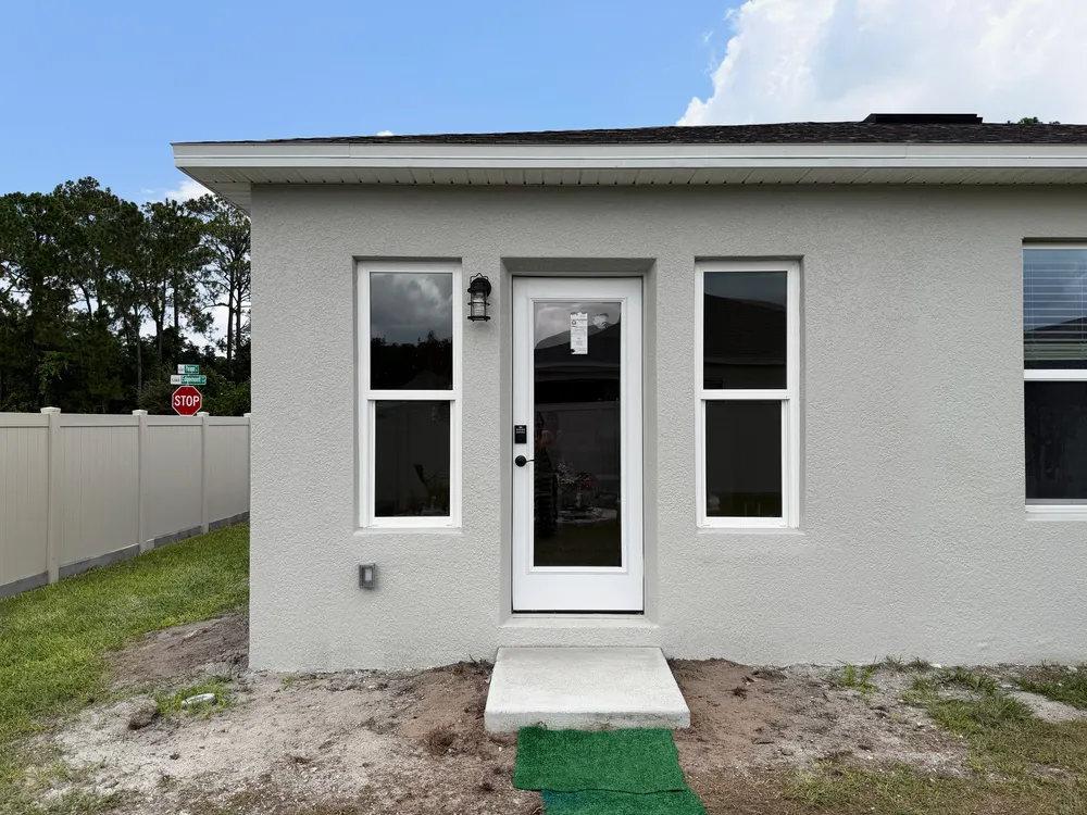 Exterior enclosure in the Edgemont patio enclosure.